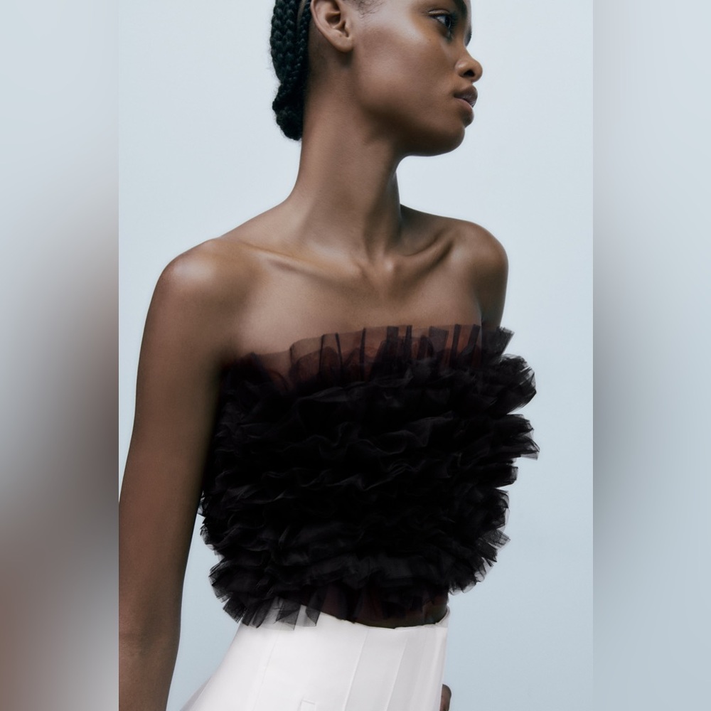 ZARA Tulle Top
